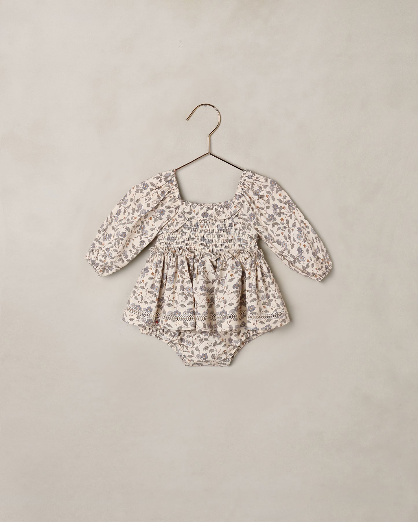 Elodie Romper || Blue Garden