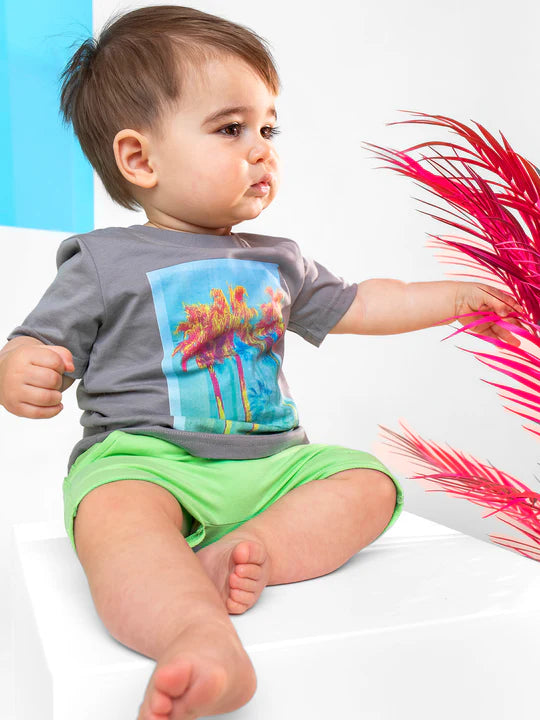 Neon Palm Tee