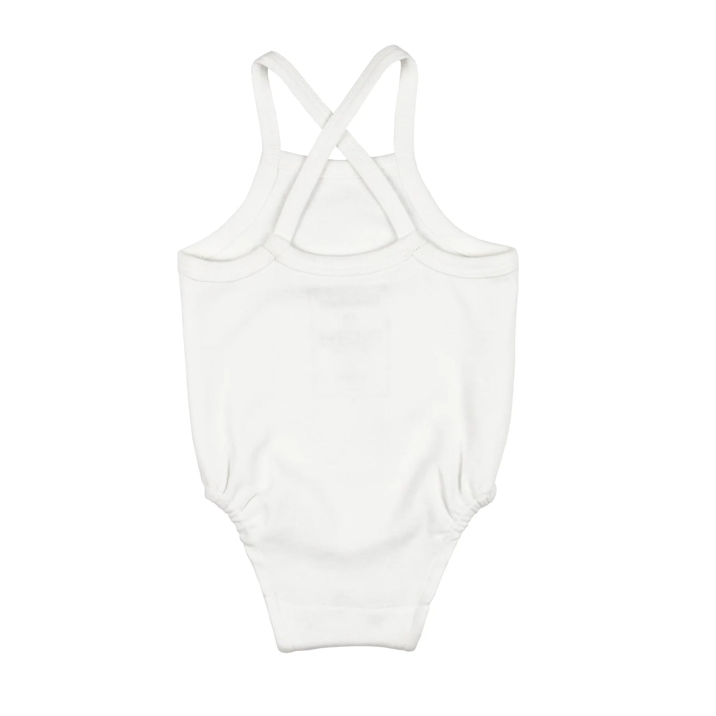 Organic Criss-Cross Bodysuit | White