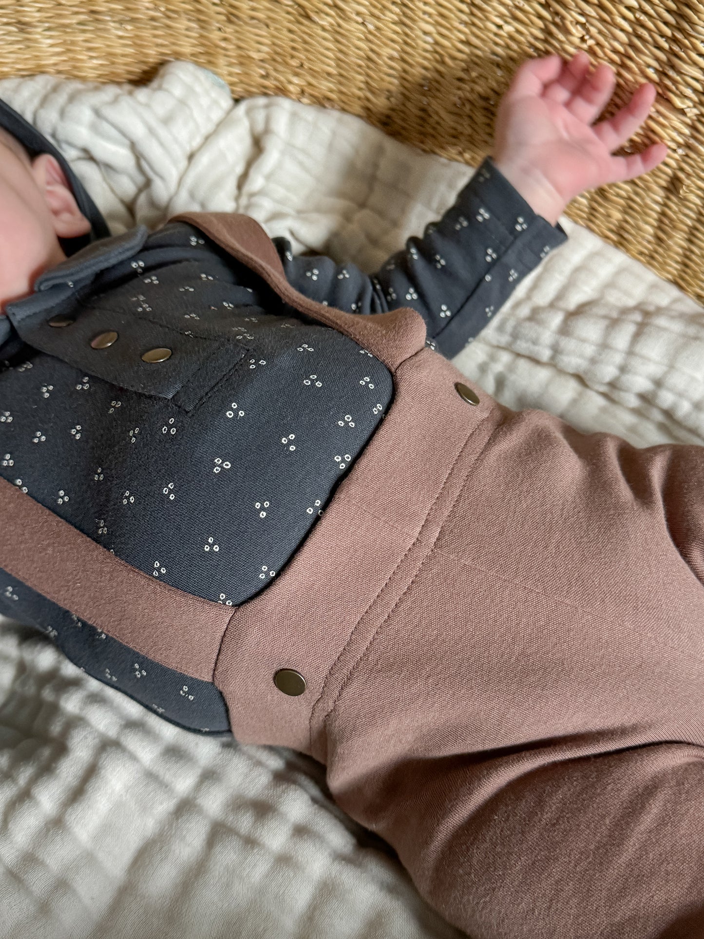 Organic Suspender Pant | Latte