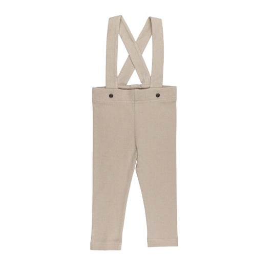 Organic Suspender Pant | Oatmeal