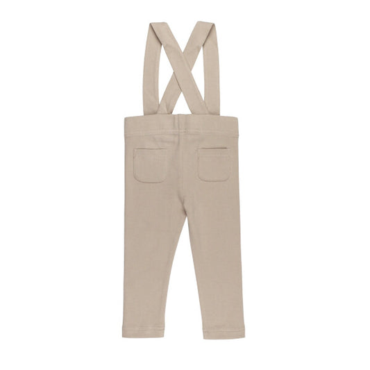 Organic Suspender Pant | Oatmeal