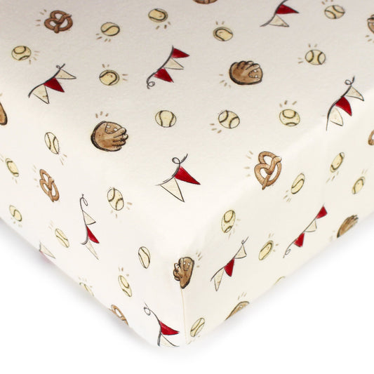 Organic Muslin Crib Sheet | Game Day