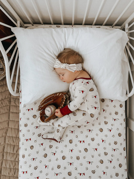 Organic Muslin Crib Sheet | Game Day