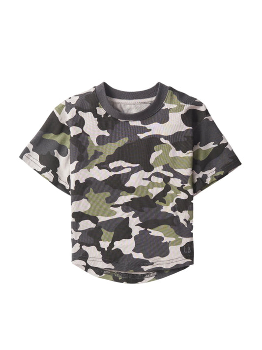 Oversized Bamboo Tee | Camo
