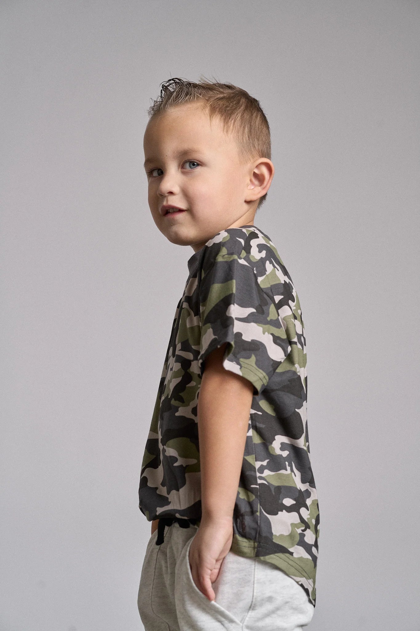 Oversized Bamboo Tee | Camo