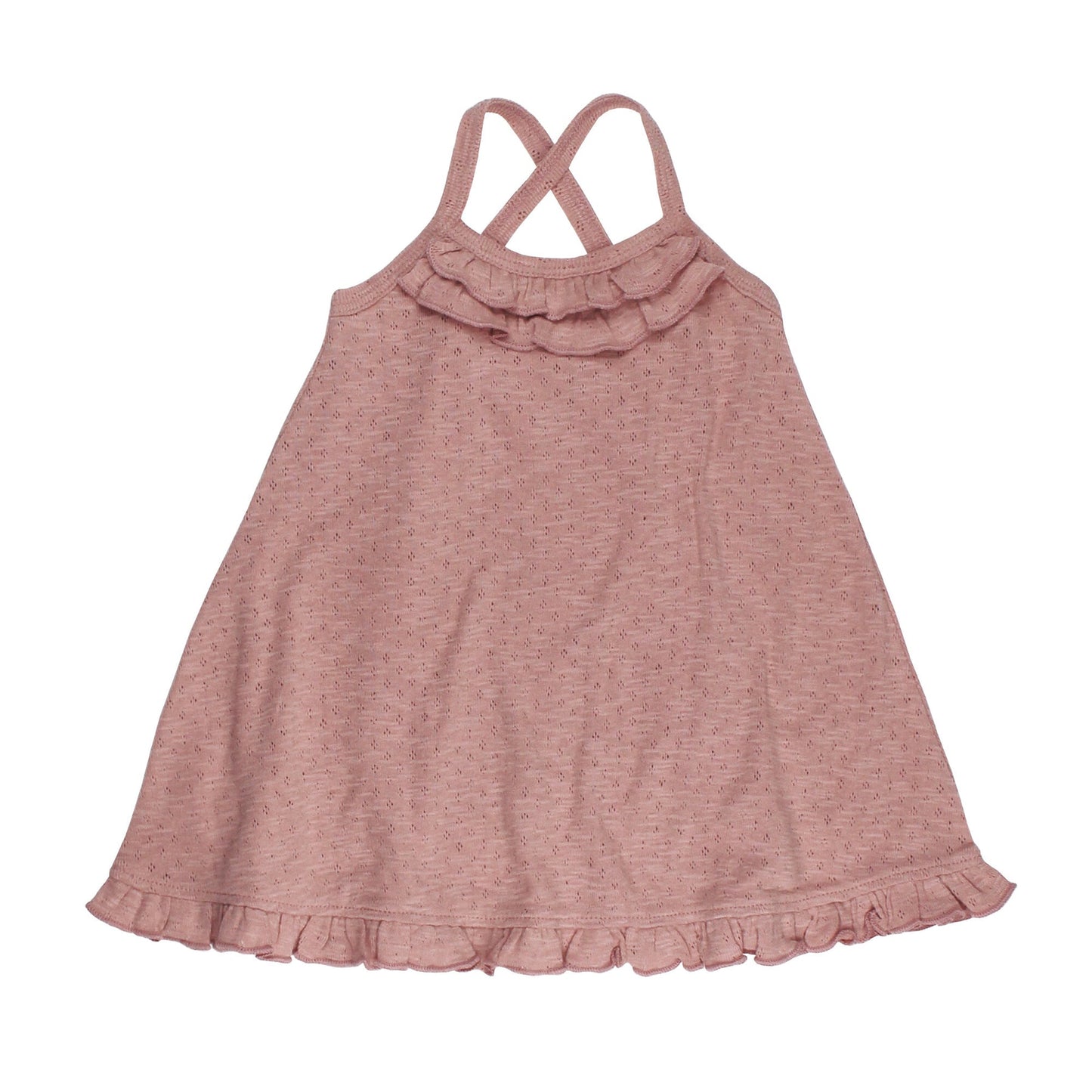 Organic Pointelle Twirl Dress | Taffy