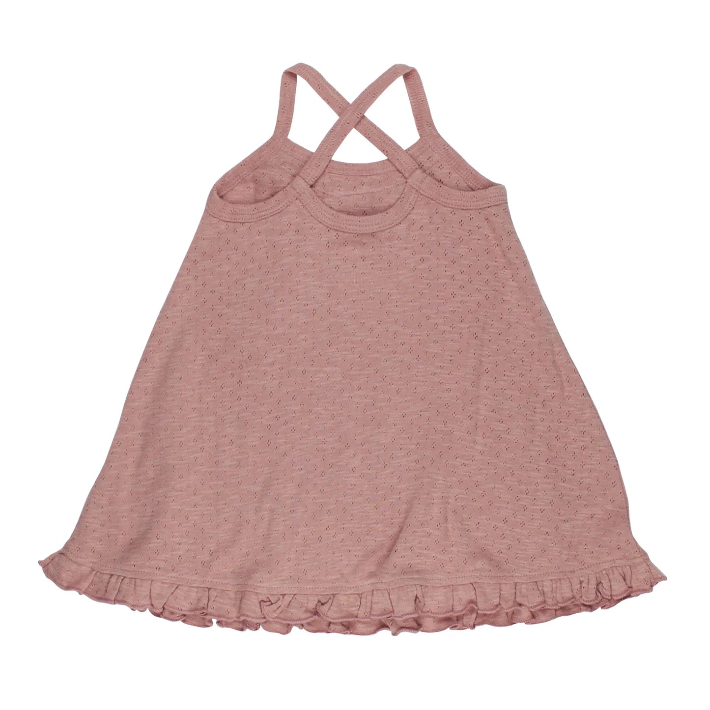 Organic Pointelle Twirl Dress | Taffy