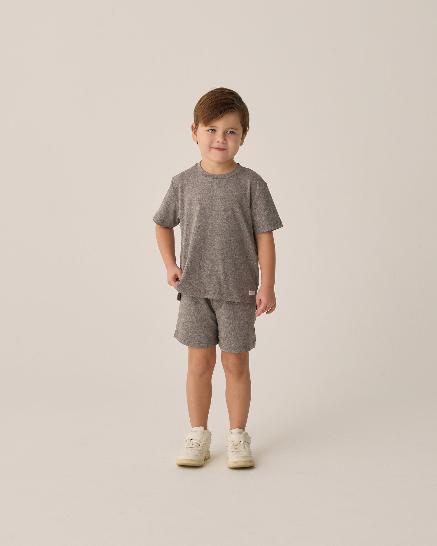 Oceanside Tech Short || Heathered Grey