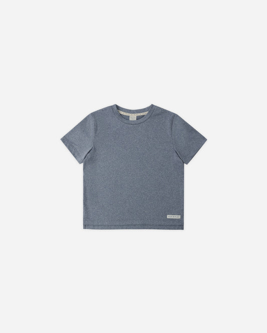 Cove Essential Tee || Heathered Marine