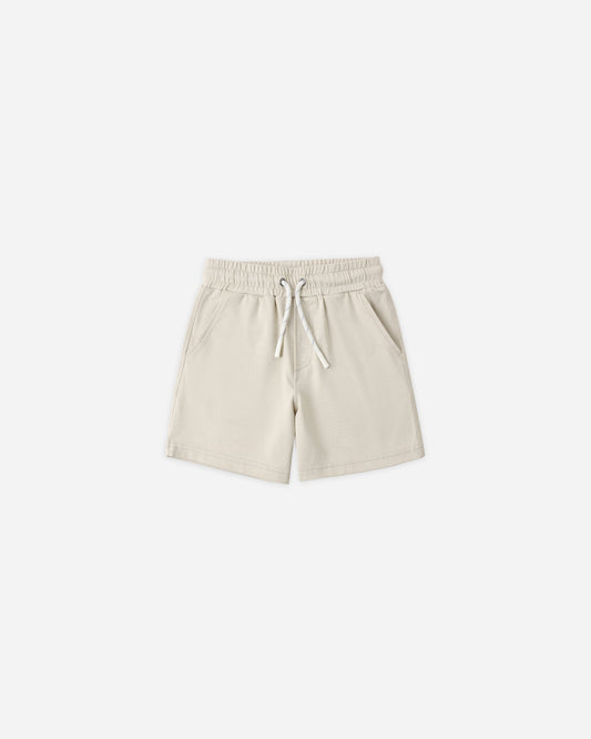 Oceanside Tech Short || Heathered Pebble