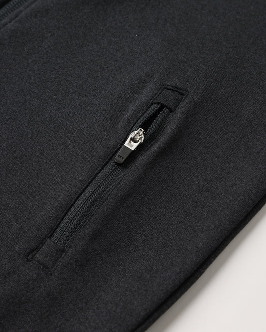 Tech Hoodie | Heathered Black