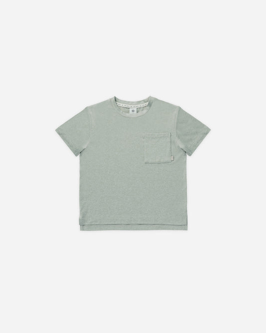 Cove Essential Pocket Tee || Heathered Sea Green