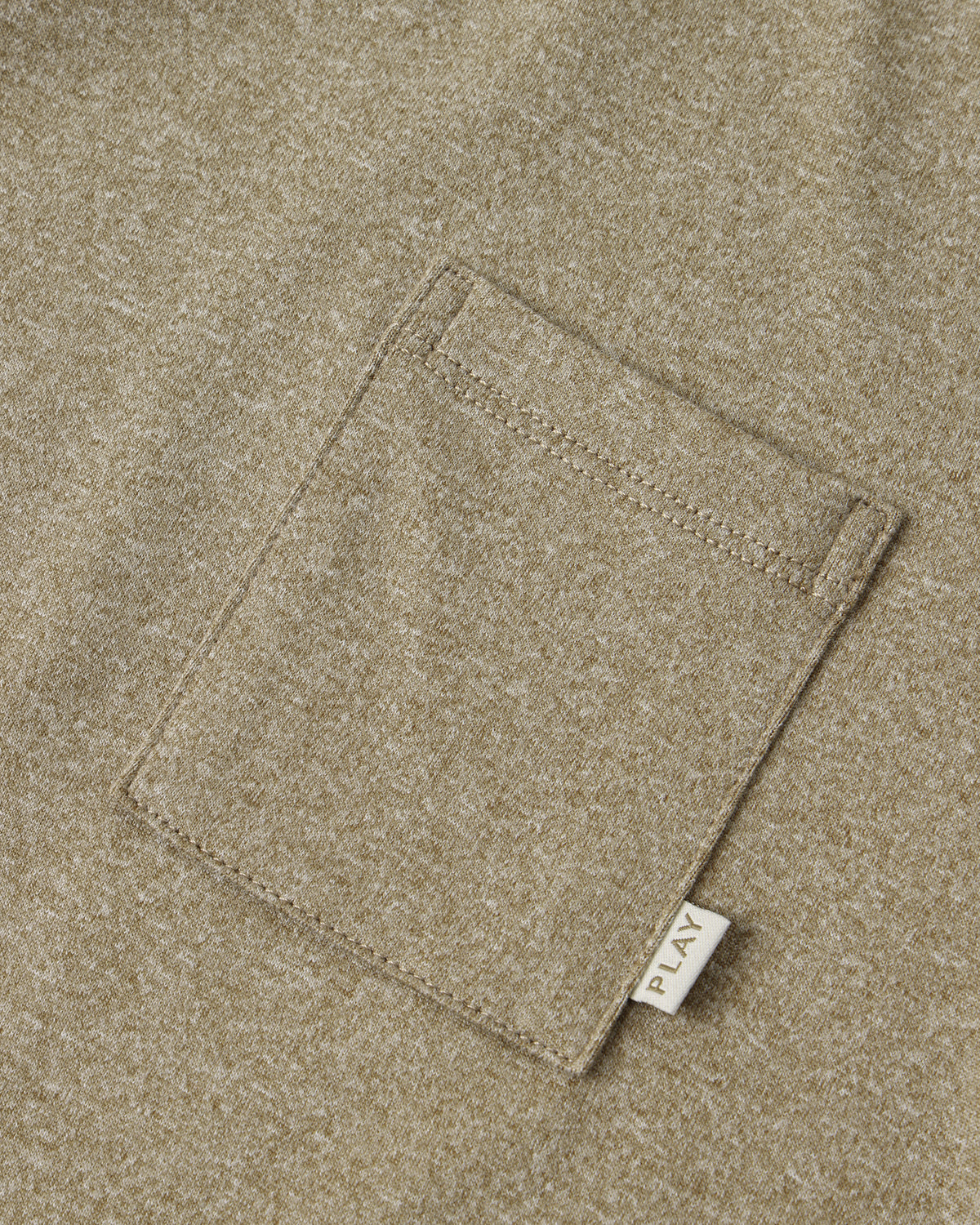 Long Sleeve Pocket Tee | Heathered Olive