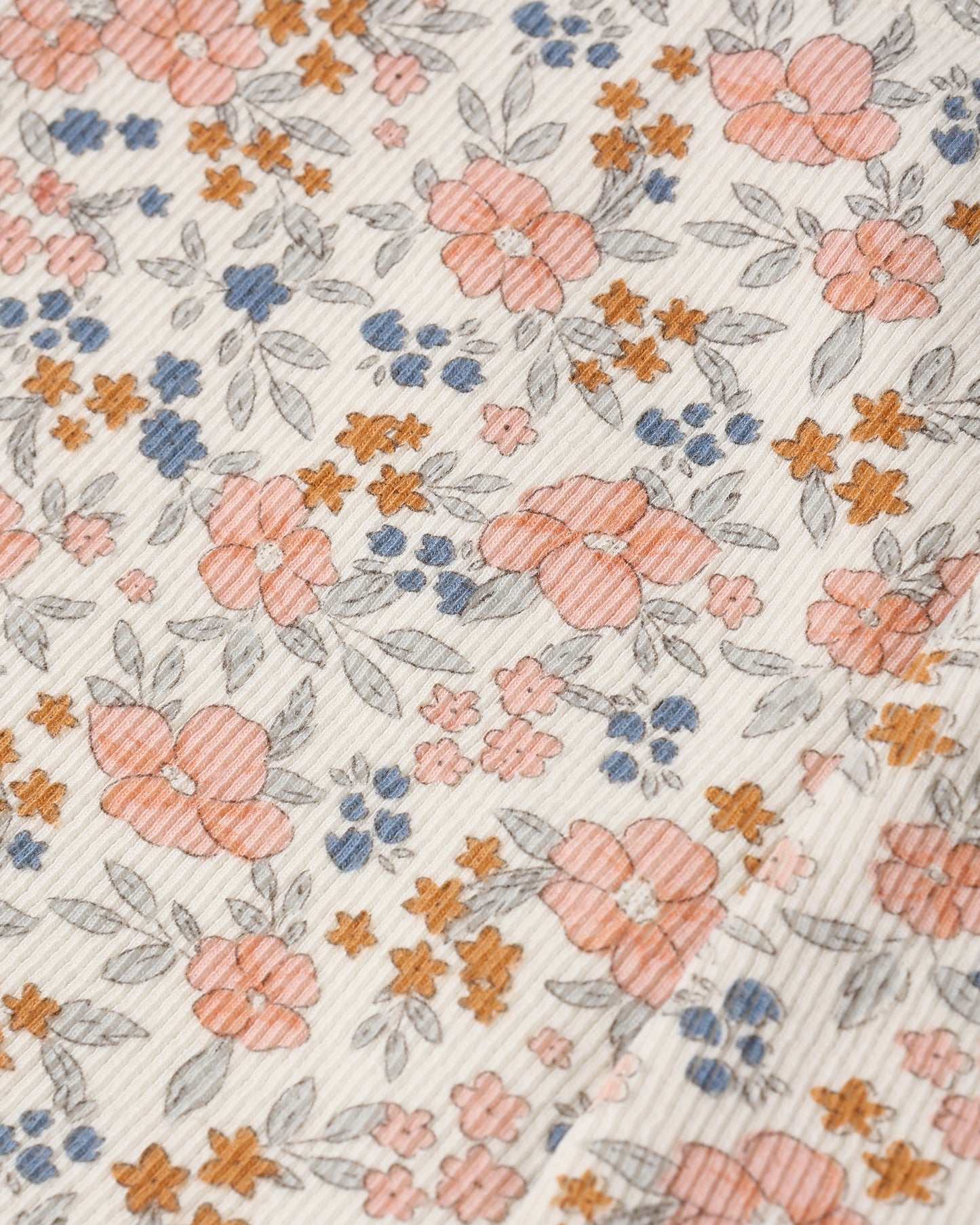 Ribbed Legging Set || Flower Field, Heathered Blush