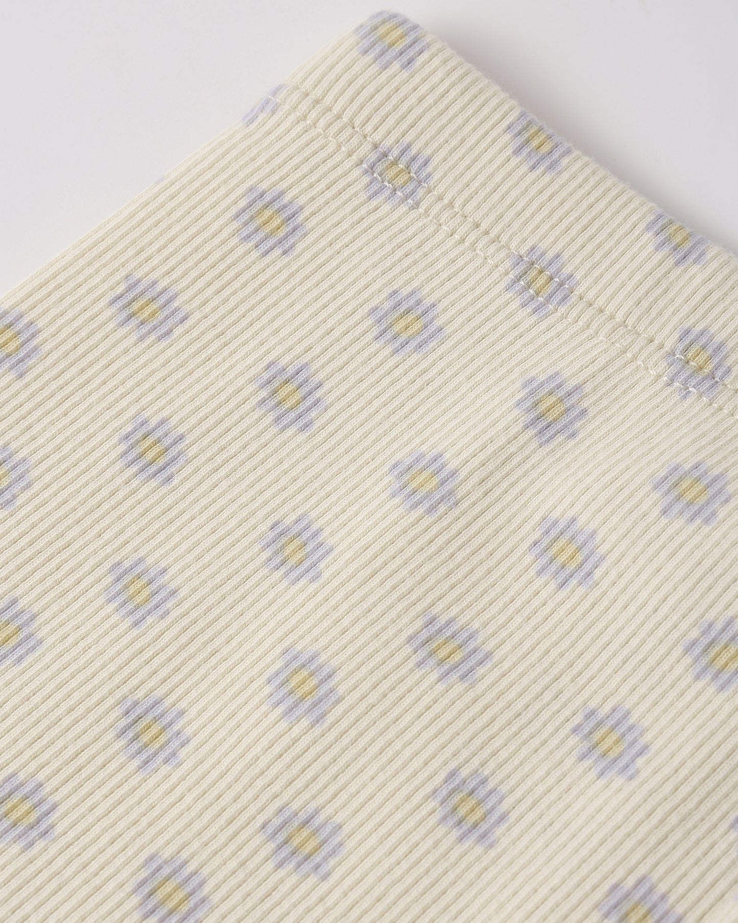 Ribbed Legging Set || Natural & Periwinkle