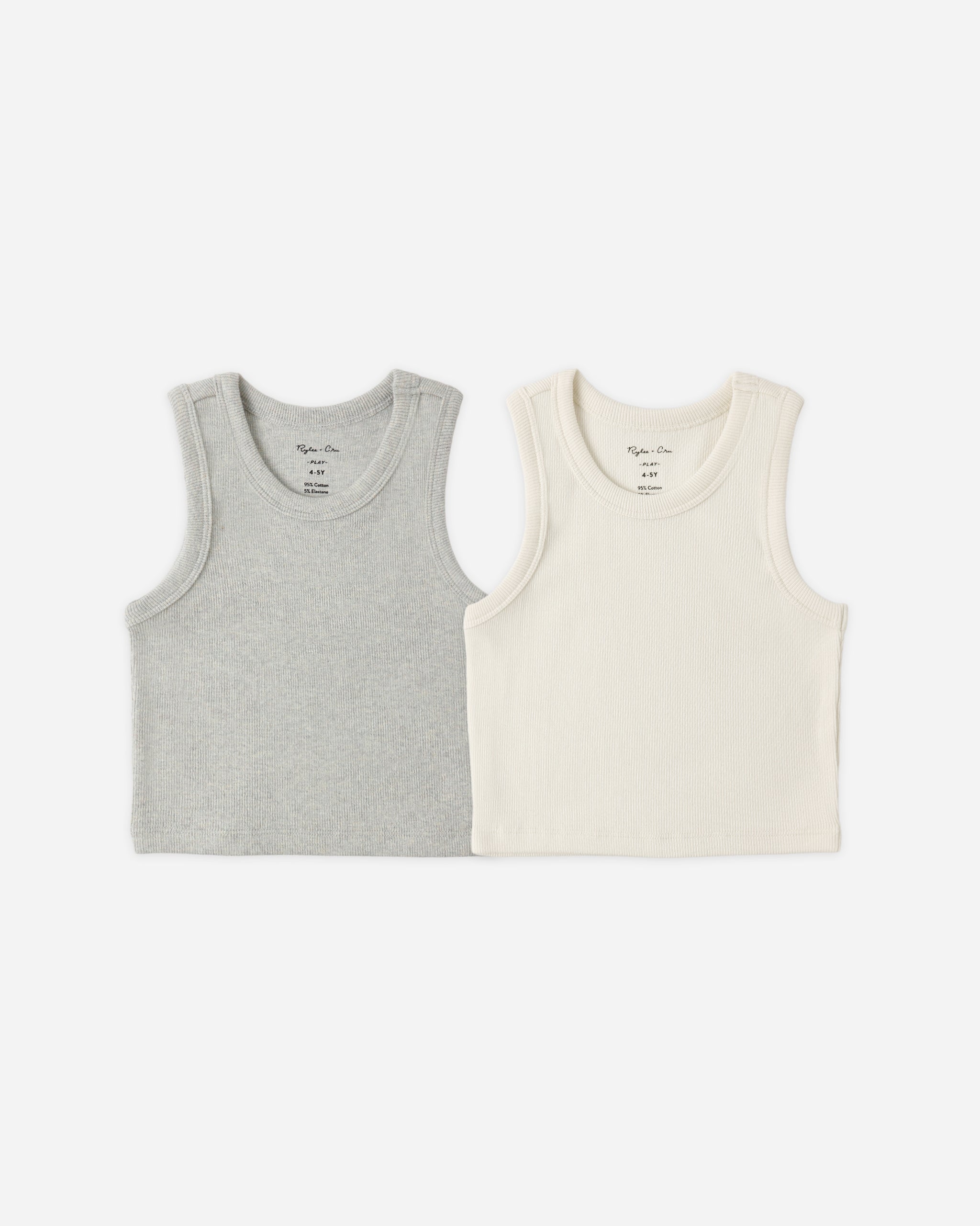 Ribbed Tank Set || Ivory, Seafoam – ROBIN•riley