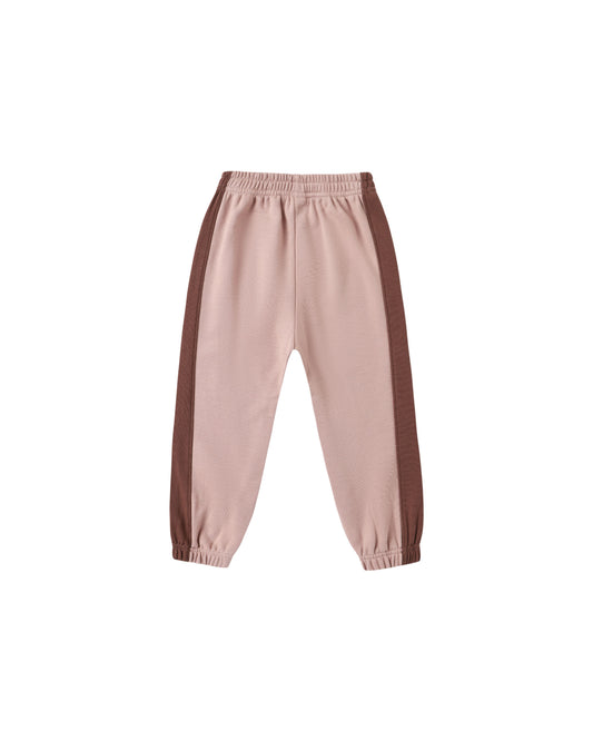 Paneled Sweatpant || Rosewood