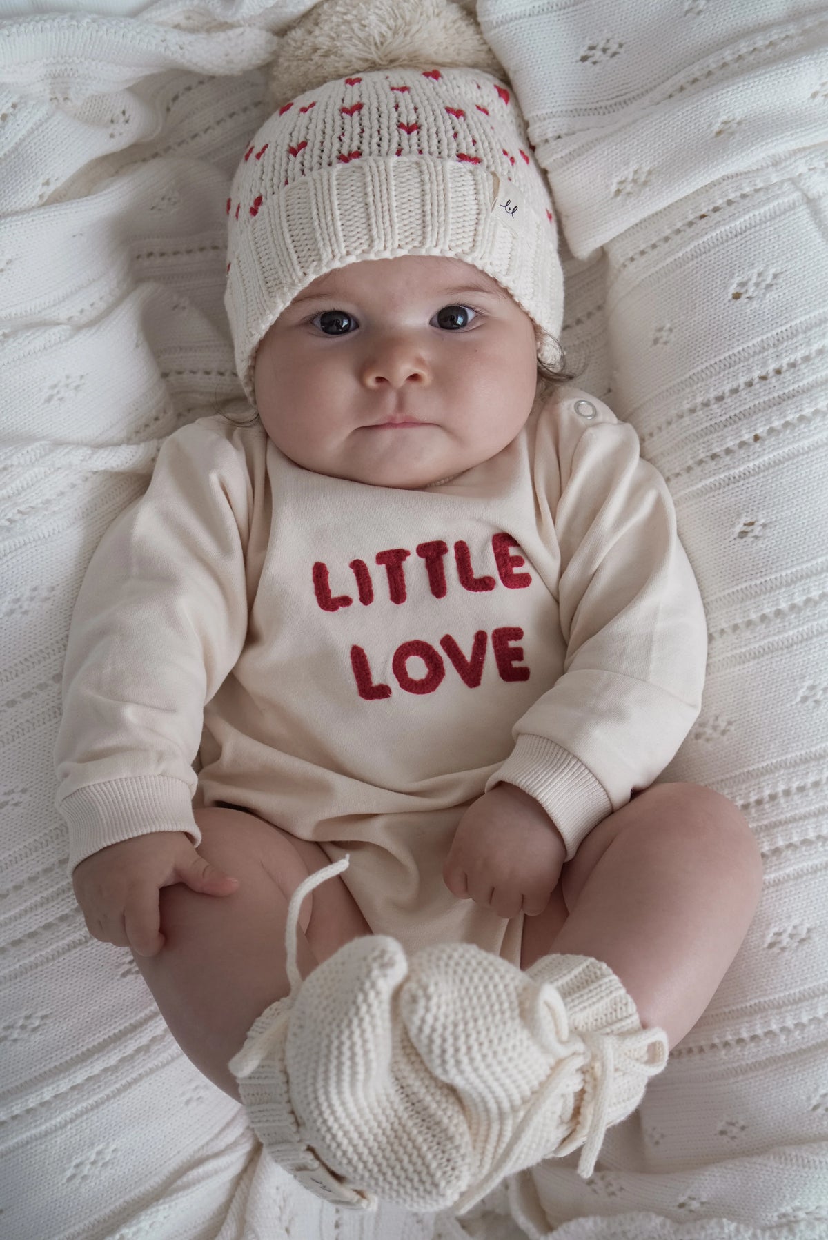 Pom Knit Beanie | Little Love