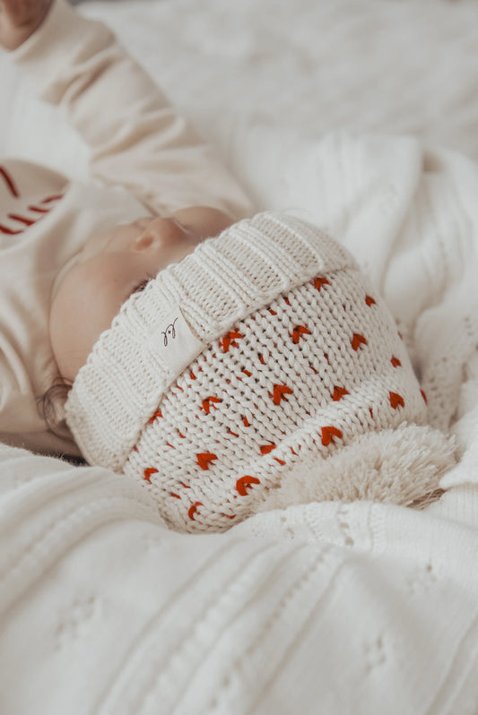 Pom Knit Beanie | Little Love