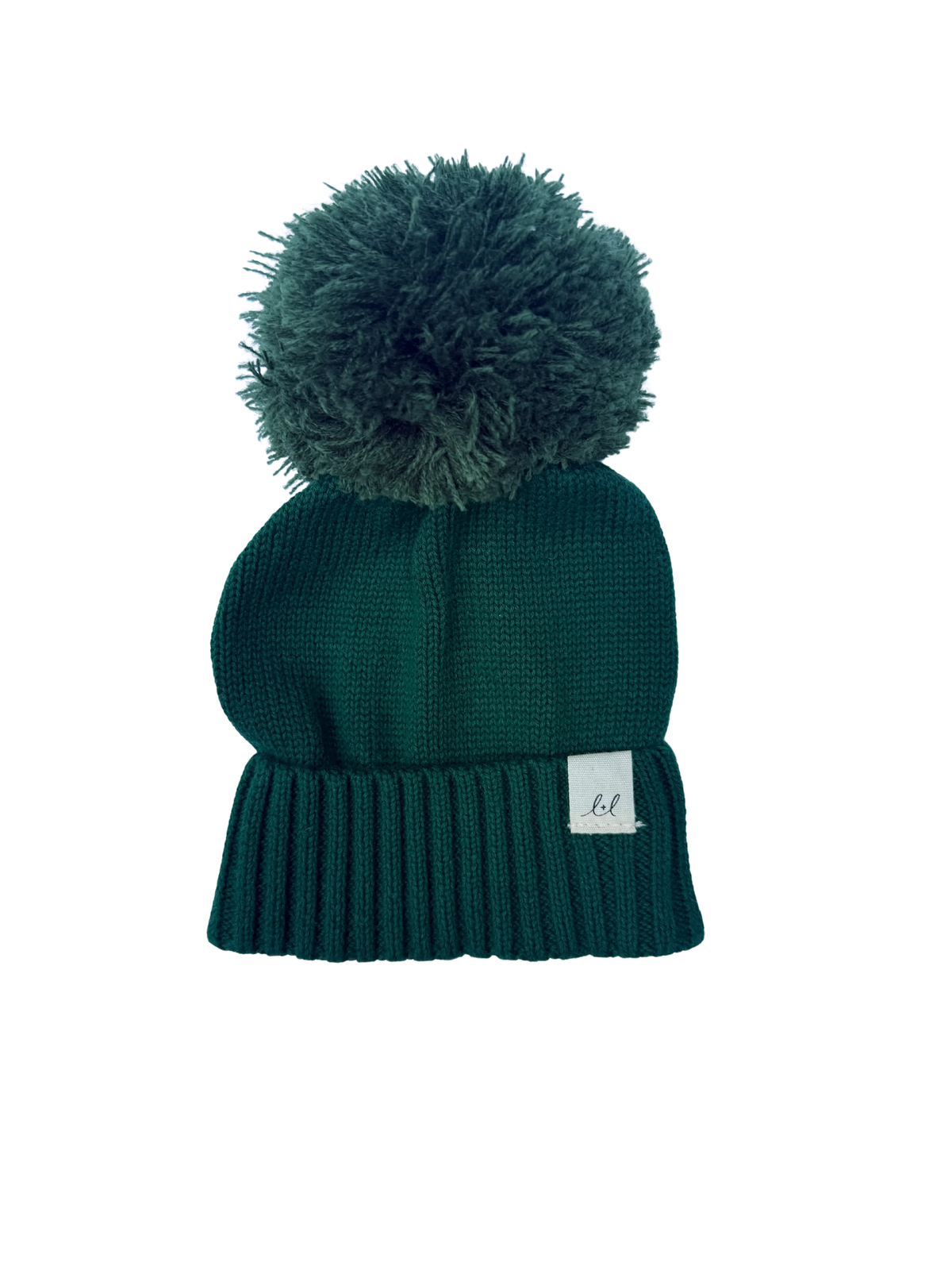 Pom Knit Beanie | Alpine Green