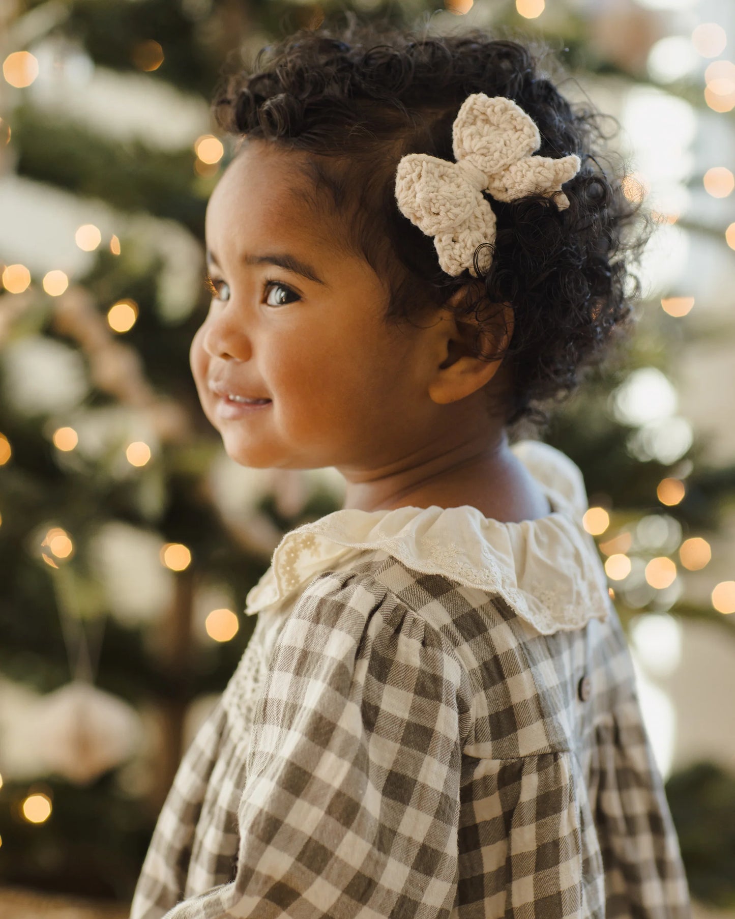 Crochet Bow || Natural