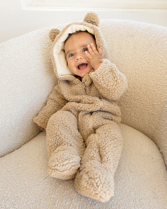 Bear Jumpsuit | Sand