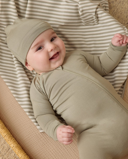 Bamboo Zip Footie || Fern