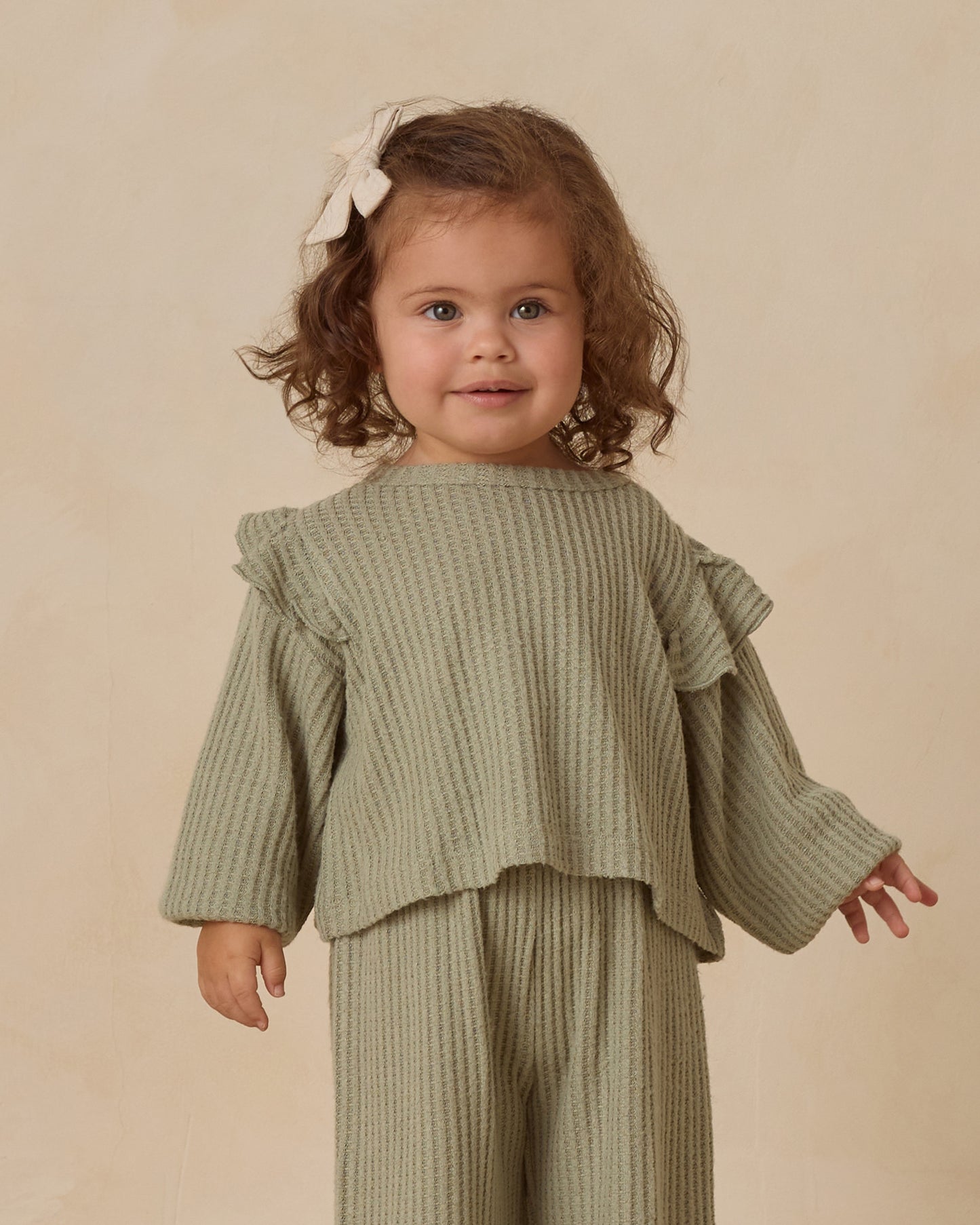 Ruffle Cozy Set || Fern