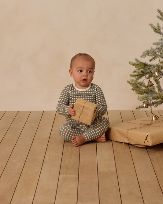 Bamboo Pajama Set || Forest Check