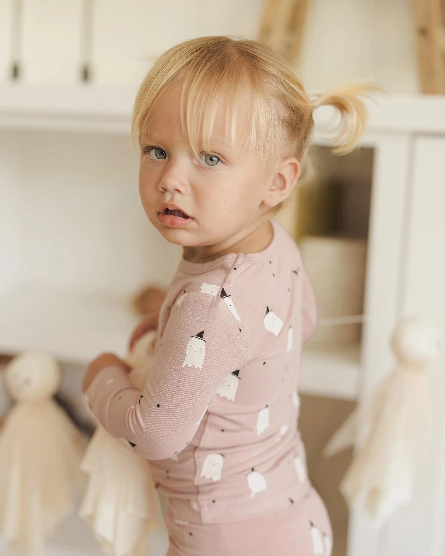 Bamboo Pajama Set | Pink Ghosts