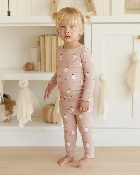 Bamboo Pajama Set | Pink Ghosts