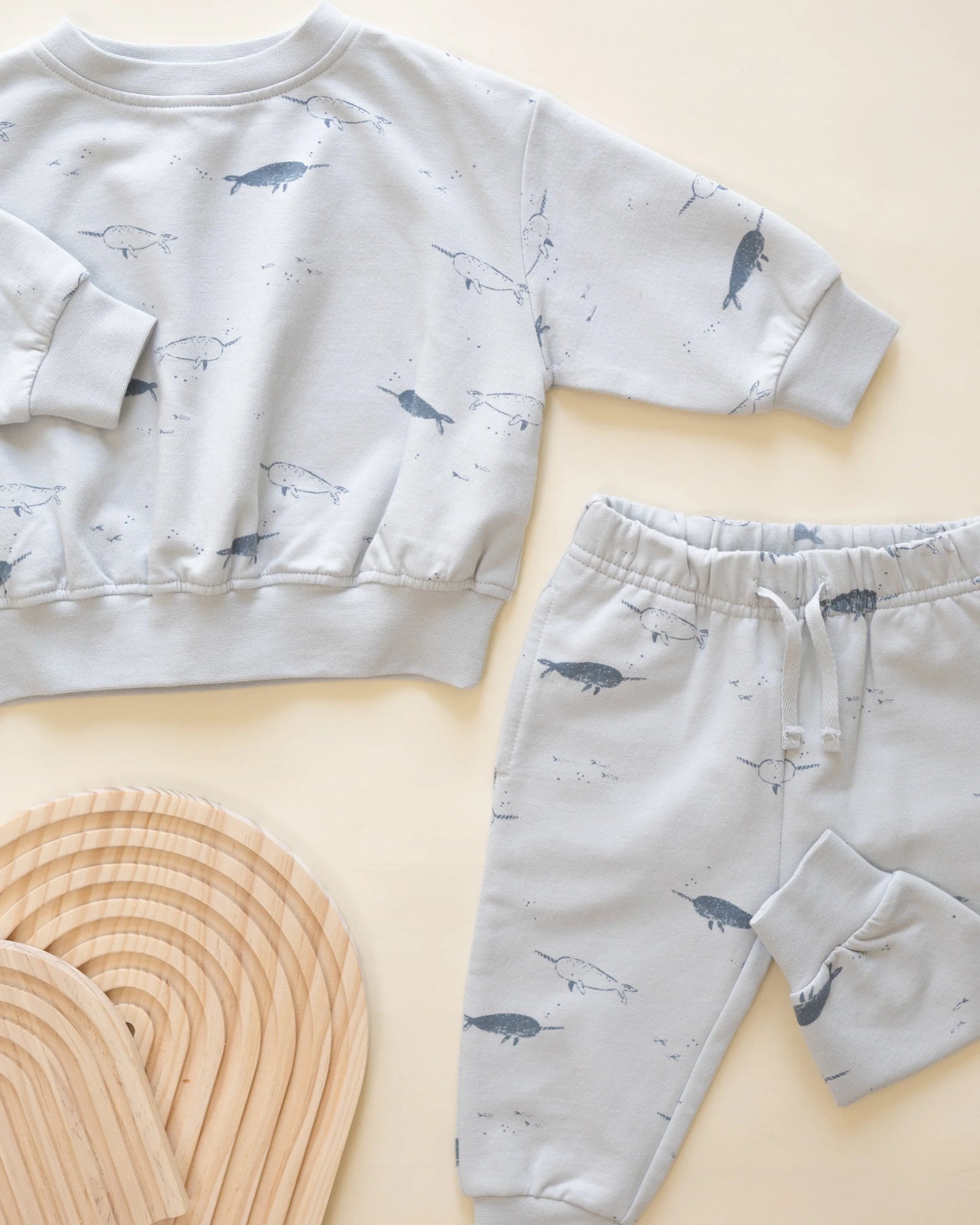 Relaxed Fleece Sweatshirt || Narwhals