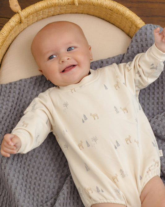 Crewneck Bubble Romper || Deer
