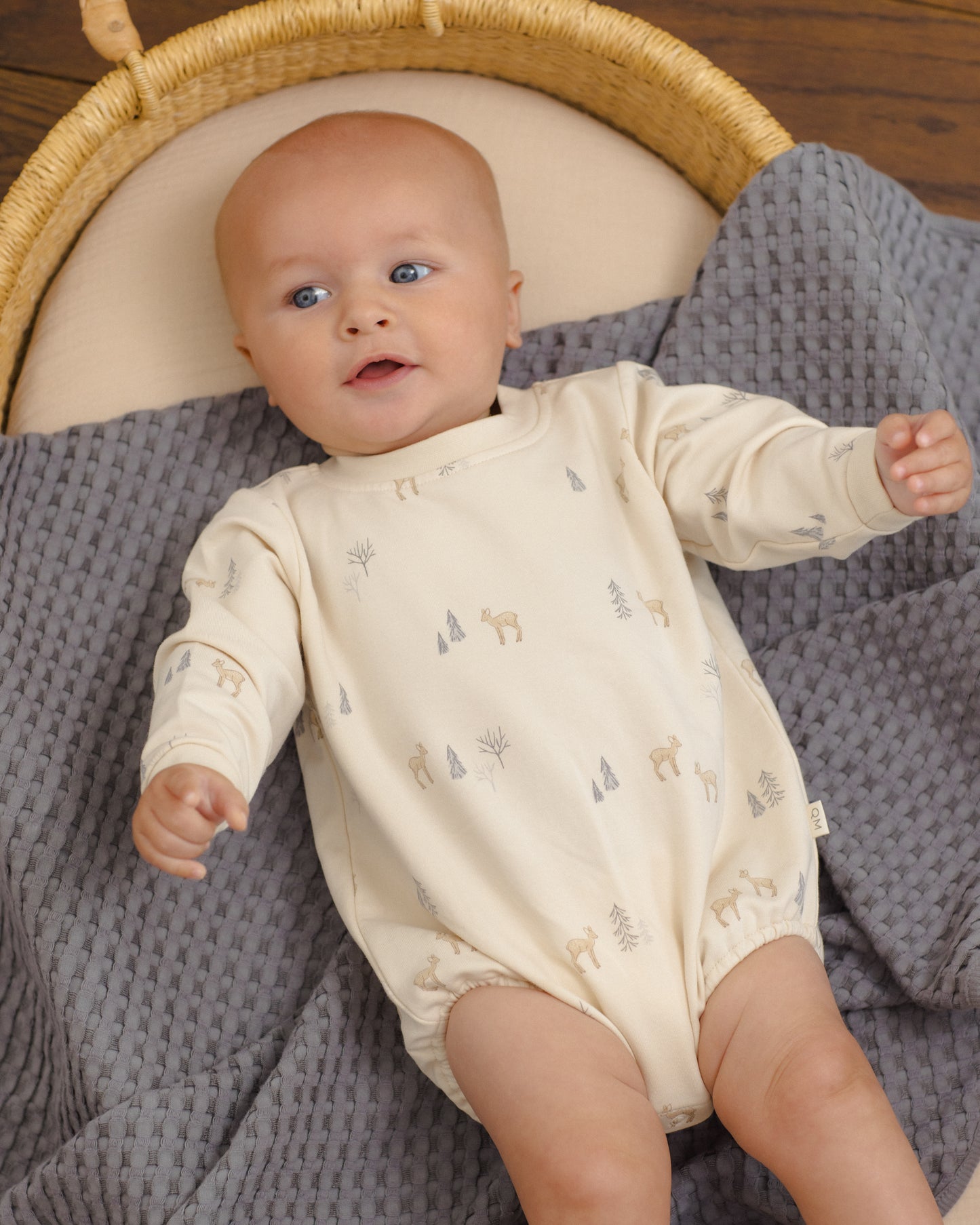 Crewneck Bubble Romper || Deer