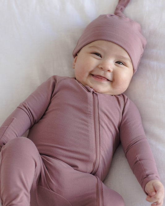 Bamboo Zip Footie Sleeper || Mulberry