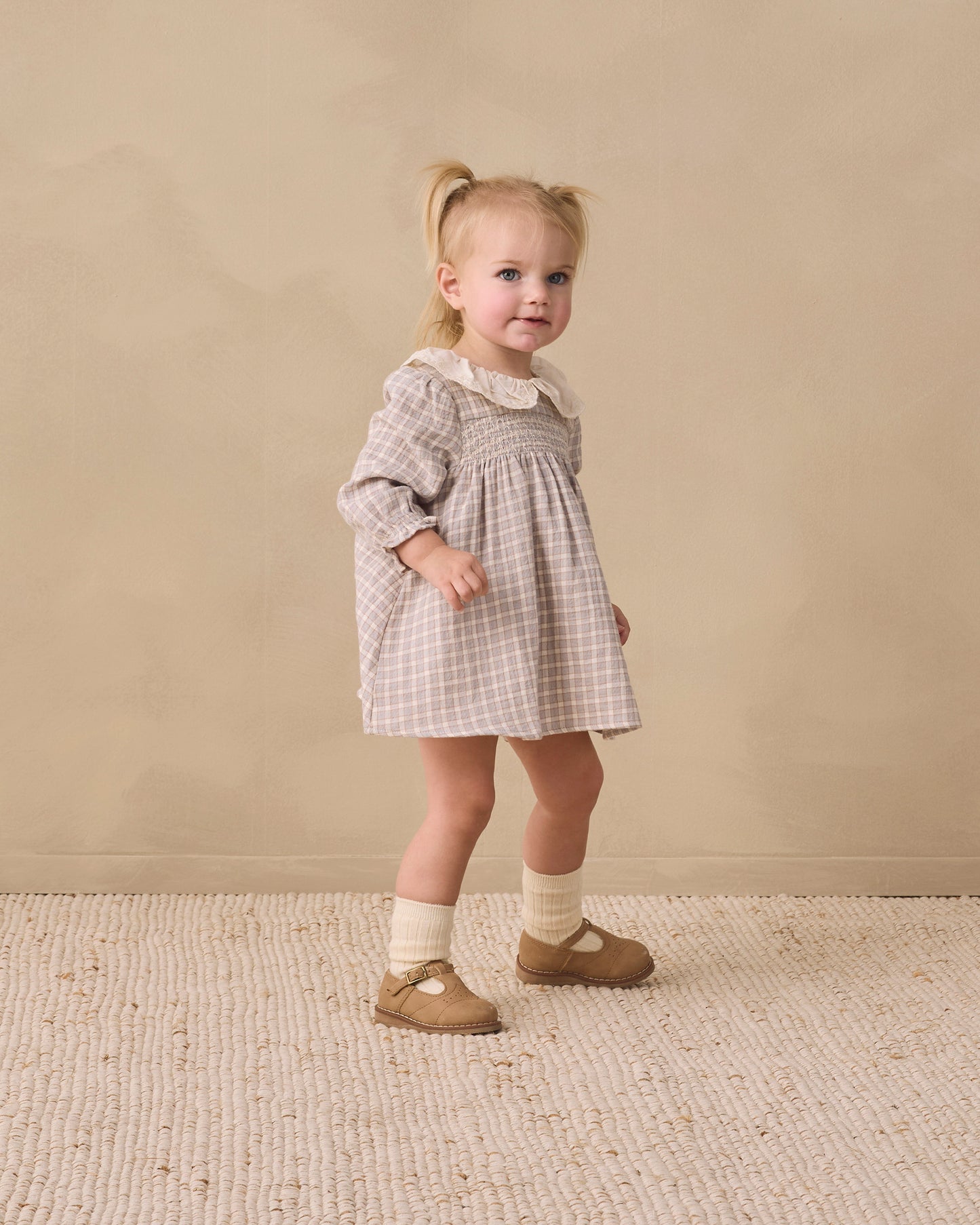 Callie Dress || Blue Gingham