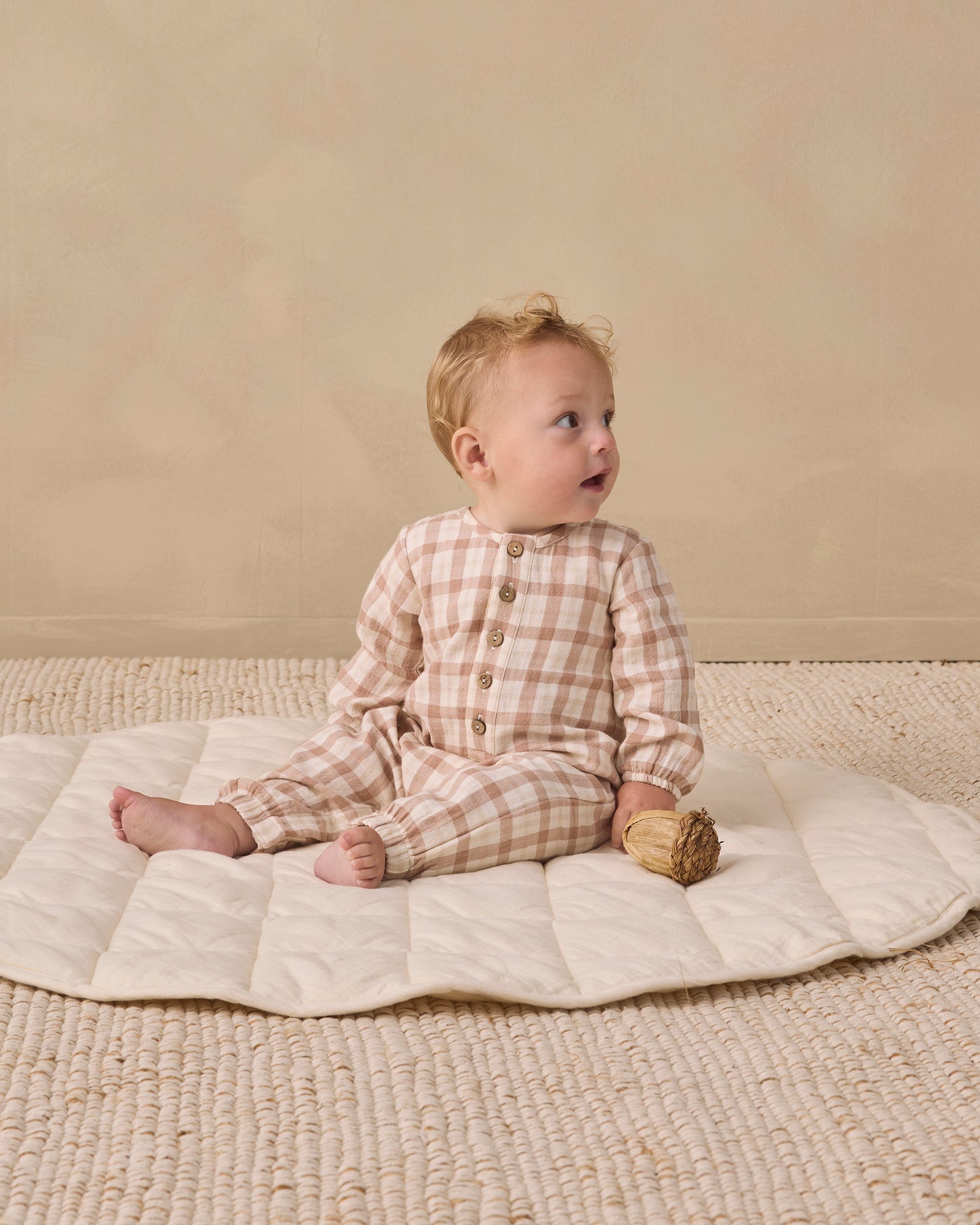 Woven Jumpsuit || Rustic Plaid