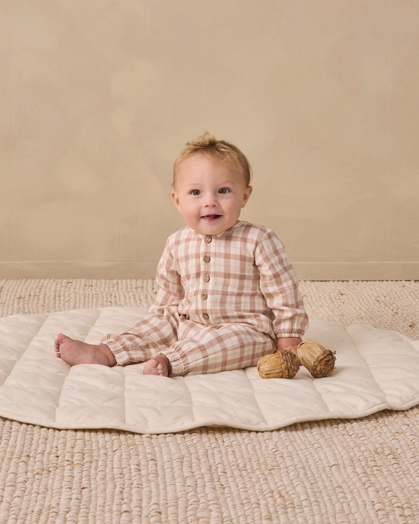Woven Jumpsuit || Rustic Plaid