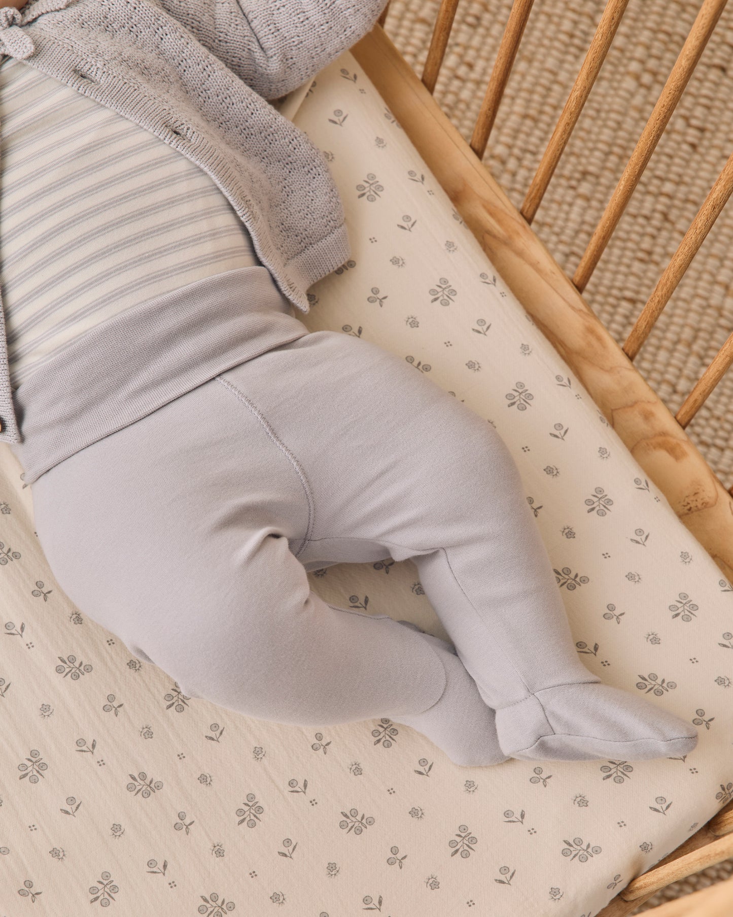 Side Snap Bodysuit + Pant Set || Cloud Stripe