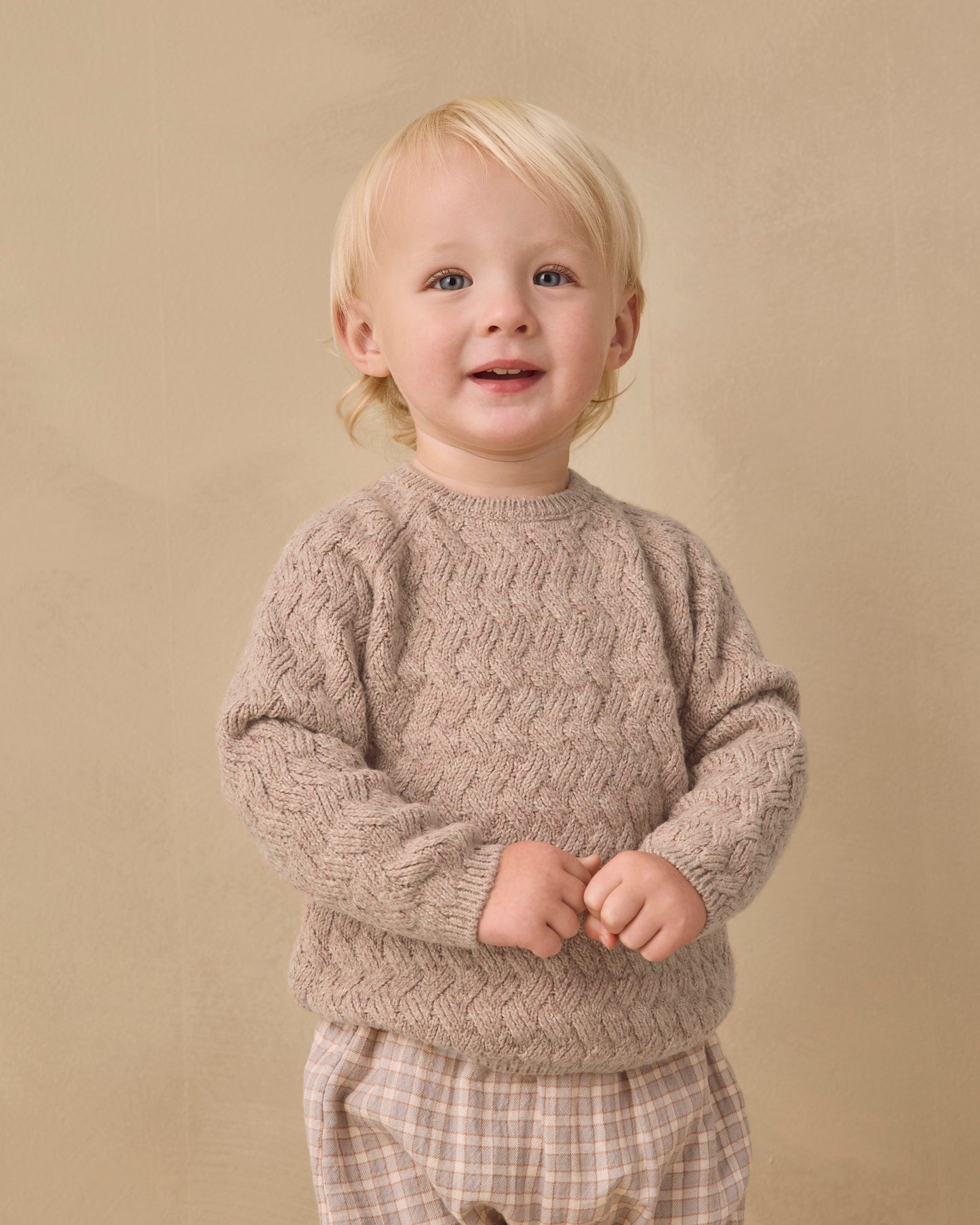 Knit Sweater || Heathered Almond