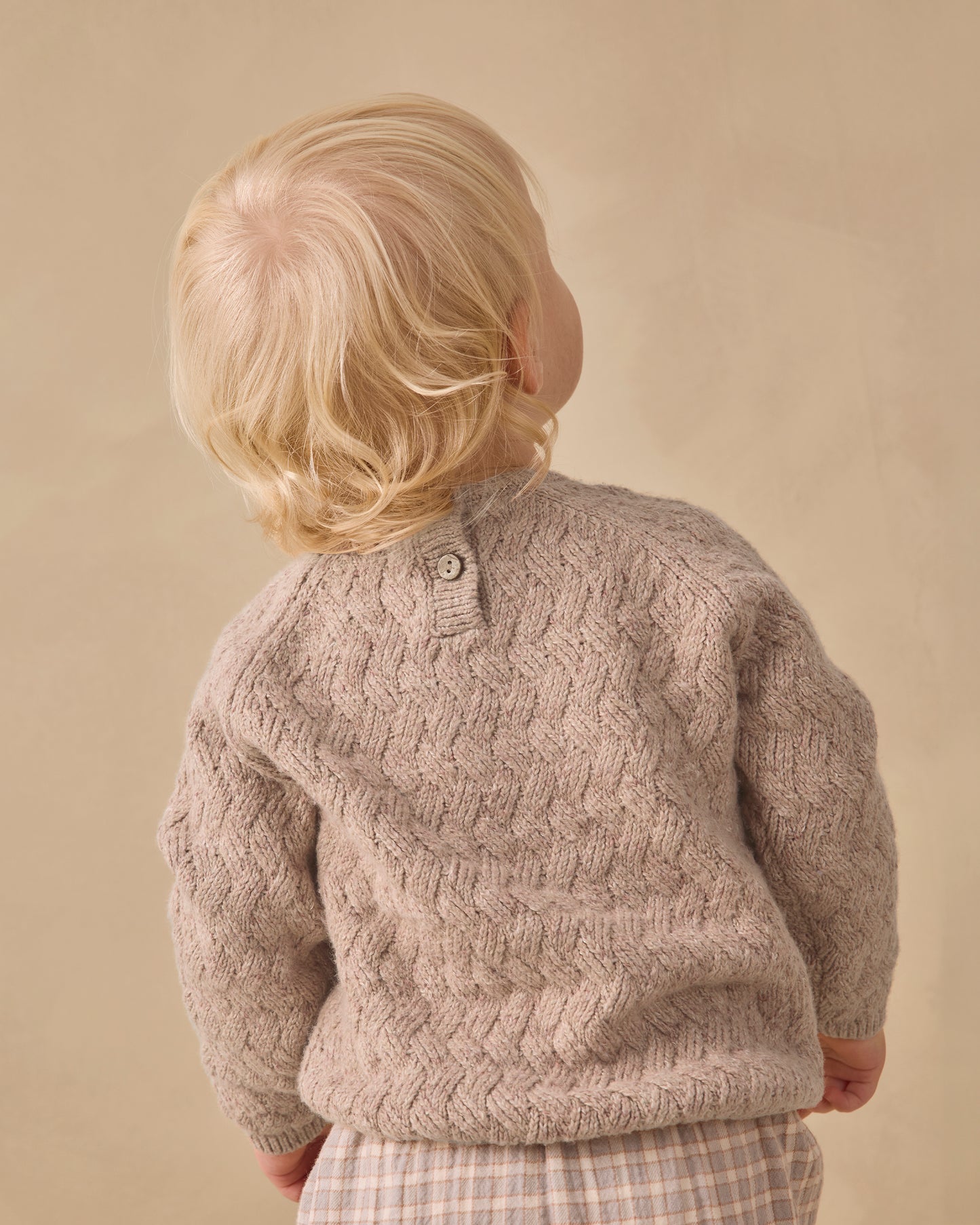 Knit Sweater || Heathered Almond