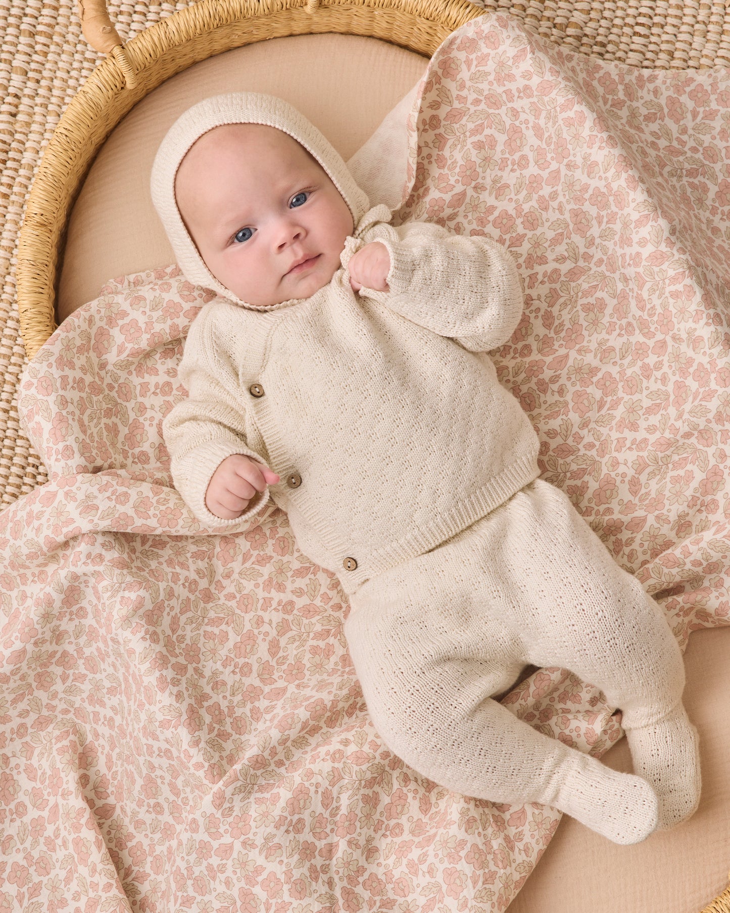 Knit Wrap Top + Pant Set || Natural