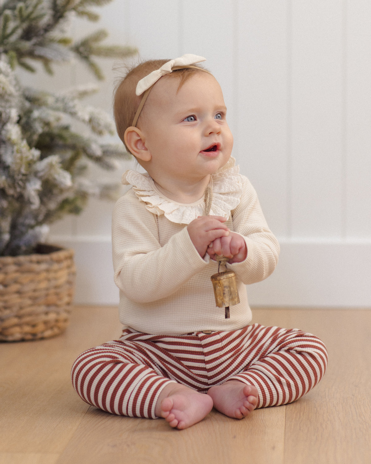 Ruffle Collar Bodysuit | Natural