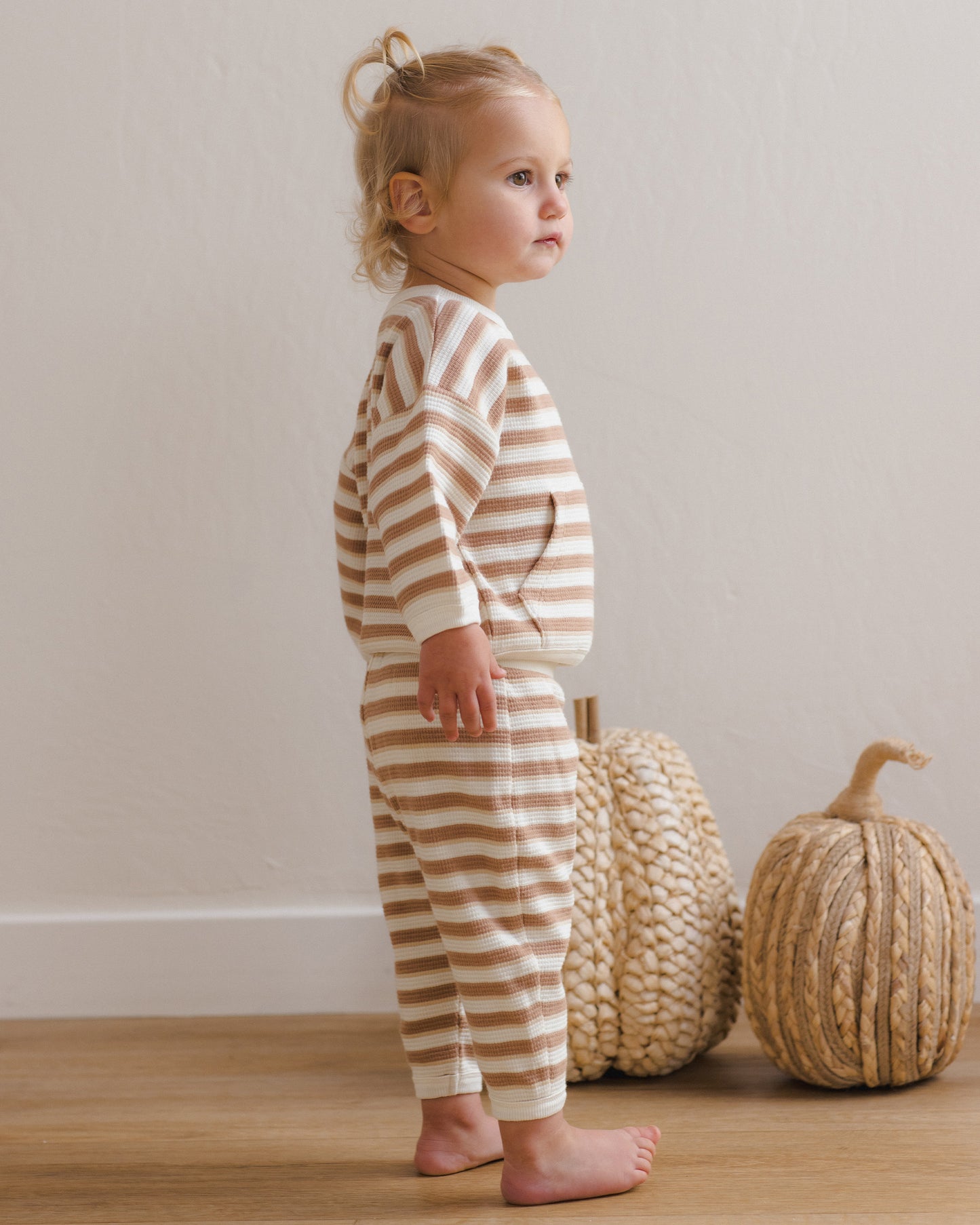 Waffle Slouch Set || Spice Stripe