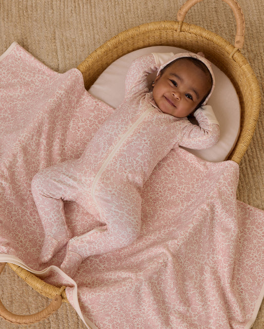 Footed Sleeper || Pink Blossom