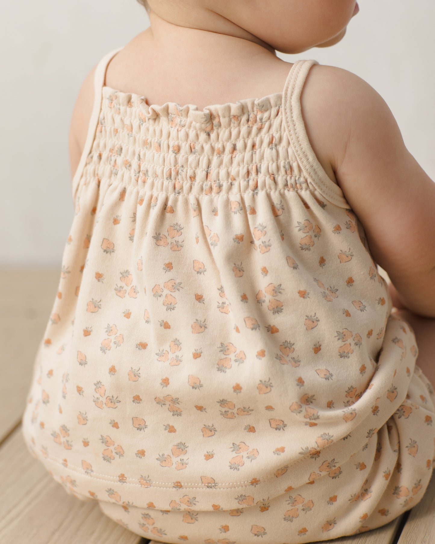 Smocked Tank + Bloomer Set || Strawberries