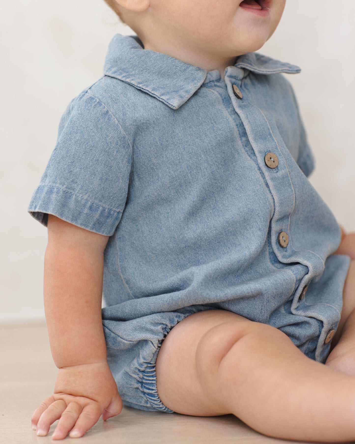 Matteo Romper || Chambray