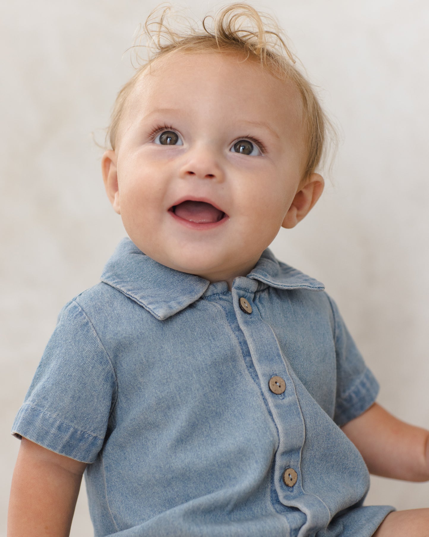 Matteo Romper || Chambray