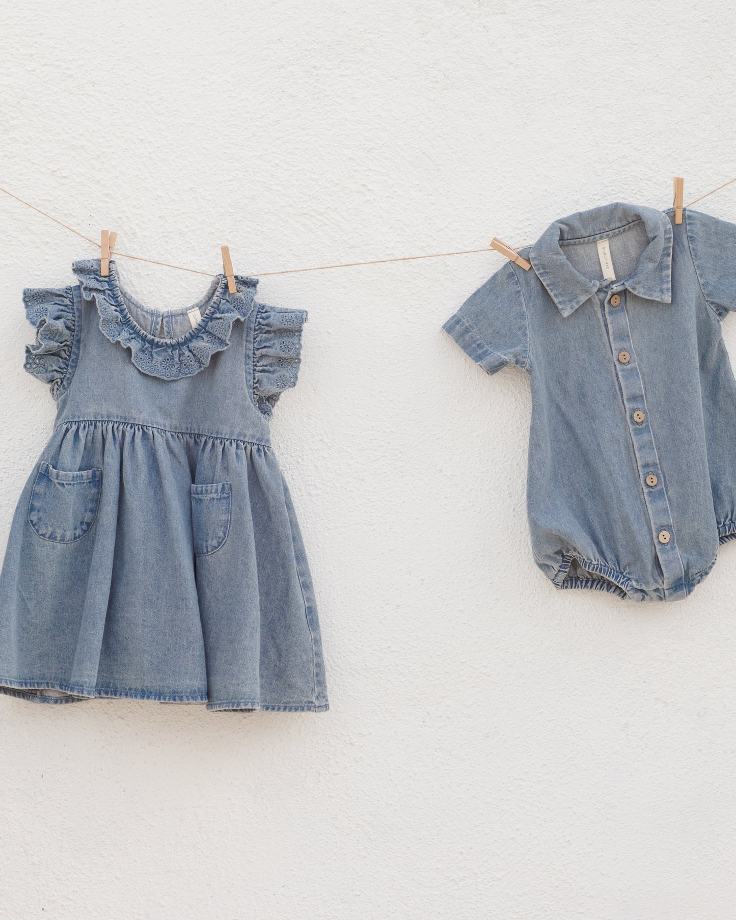 Matteo Romper || Chambray